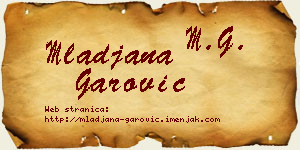 Mlađana Garović vizit kartica